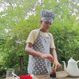 Tisane making for our young guests
